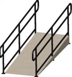 Handrail and ramp