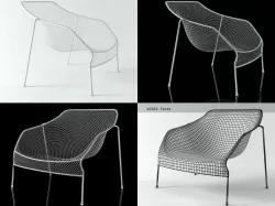 Heaven Lounge Chair 487 3D model