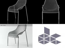 Heaven Stacking Chair 485 3D model