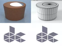 Hemisphere Side Table 3D model
