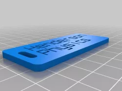 henderson physics luggage label
