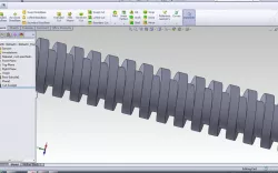 How to make square thread profile with a specific dimension?