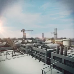 Industrial structures 3D model