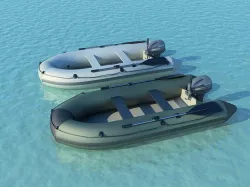 Inflatable boats 3D model