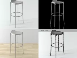 Janet Stool 3D model