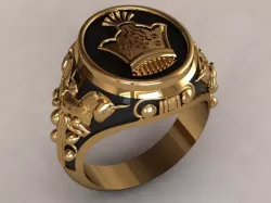 king PERSPOLIC RING 3D model