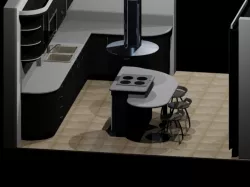 Kitchen Black and Grey