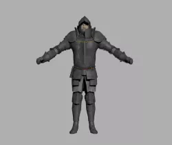 knight Low-poly  3D model