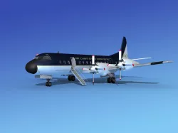 Lockheed L-188 Electra HP Air Charter Intl  3D model
