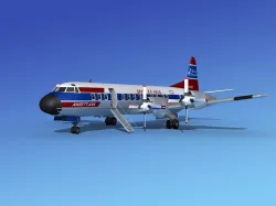 Lockheed L-188 Electra HP Ansett-ANA 3D model