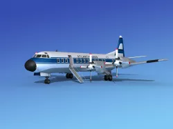 Lockheed L-188 Electra HP Atlantic Aero 3D model