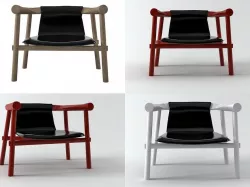 Log Armchair 3D model