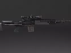 M14 EBR sniper rifle 3D model