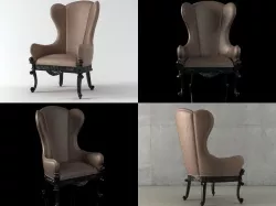 Man 18c armchair 3D model