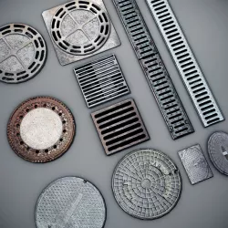 Manhole Covers Low-poly  3D model