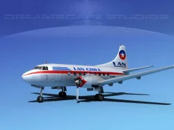 Martin 202 Lan Chile  3D model