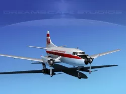 Martin 202 Richards Aviation 3D model