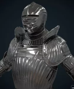 Maximilian armor Low-poly  3D model