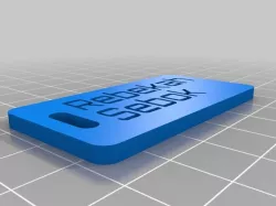 My Customized Customizer Version of luggage label