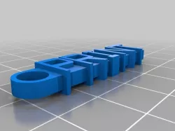 My Customized Message Keychain 3D