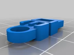 My Customized Message Keychain 3D