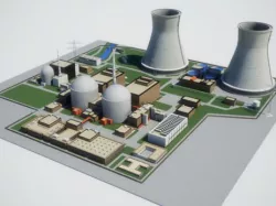 Nuclear Power Plant 3D model