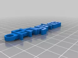 Physics Message Keychain