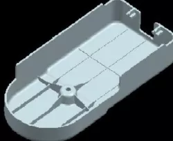 plastic part, dumb(iges) to parametric model