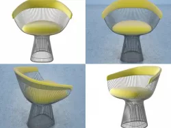 Platner Armchair 3D model