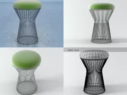 Platner Stool 3D model