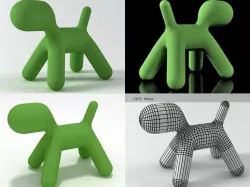 Puppy Medium Chair 3D model