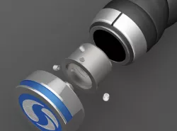 Quick plug with metallic insert