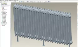 Radiator with 24 ribs