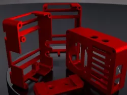 [RaspRail] - Wallmounted / Portable Raspberry Pi Rail Case (Model B both rev 1 and rev 2)