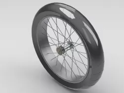 Rear wheel from Schwinn chopper bicycle