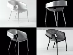 Reverse Chair 3D model