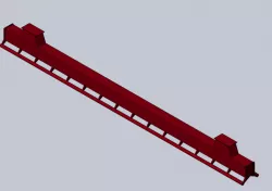 Rollercoaster track rail