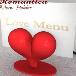 Romantica Menu Holder 3D model