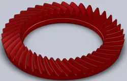 Rueda dentada Conica helicoidal