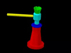 Screw jack-auto cad 