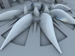 Shaped Building 3D model