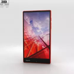  Sharp Aquos Xx Red 3D model