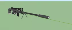 Sniper Rifle 3D model