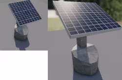 Solar panel  Low-poly  3D model