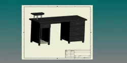 steel computer desk