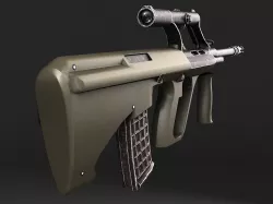Steyr Aug A1 assault rifle 3D model