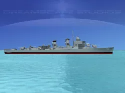 Sumner Class Destroyer  DD735 USS Robert Smith 3D model