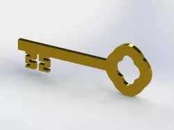 Symbolic key for handover of a building 33 cm long