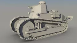 Tank Renault 3D model
