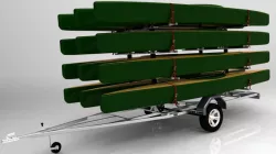 Trailer with spring suspension